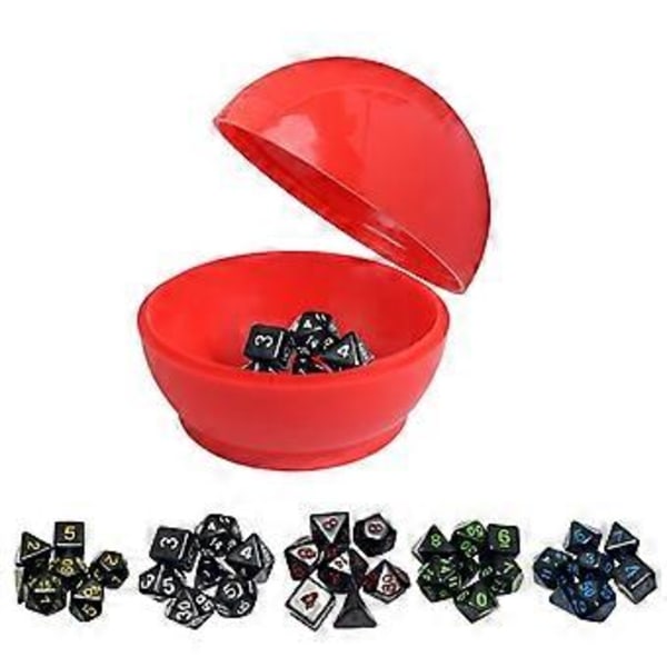 DND-Terningesett 7-Terning Polyhedral RPG-Terningesett med Skarpe Kanter for Galaxy-Serien (Grønn)