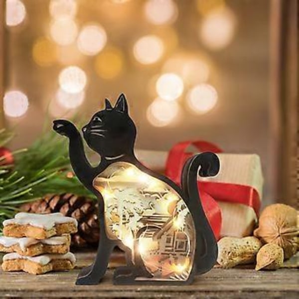 Ny Påskhare Träfigur 3D-snideri Flerfärgad Dekor( )
