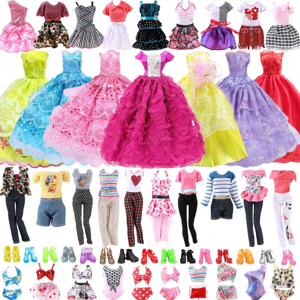 60 st 11,5 tum flickdocka kläder set kompatibel med Barbie Do