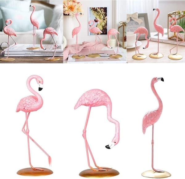Flamant Rose Dekoration Figurine i Harts