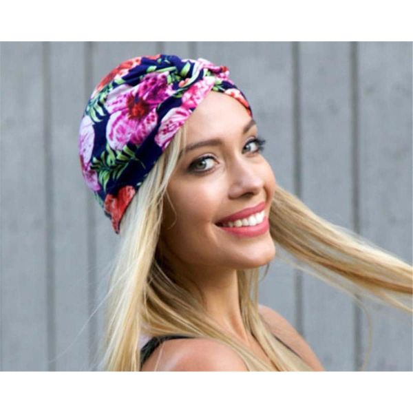 Dam Elastisk Bohemian Chemo Turban，Nattmössa，Dam Chemo Mössa