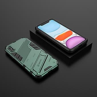 PC + TPU støtsikker etui for iPhone X / XS (Grønn)