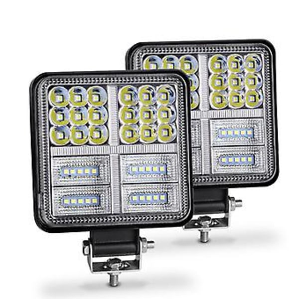 LED Arbejdslys 177W 59 LED Spotlight Firkantet 12V 24V DRL Billys til Lastbil SUV 4WD 4x4 Båd ATV Jeep Traktor Tågelygte Strobe( )