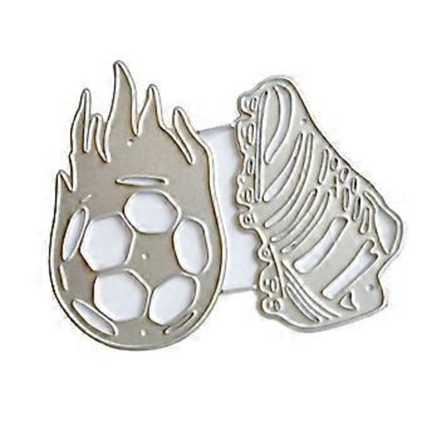 Jalkapallo Metallileikkurit DIY-käsityöhön Hiiliterästä Uurremalli Stencil Scrapbooking Korttien Leikkaamiseen Muotti Koristeluun
