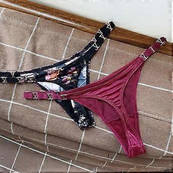 Naisten Fitness Alushousut Stringit Matala Vyötärö Saumattomat Stringit G String Urheilu (L seepra)