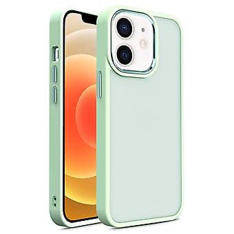 PC + TPU Telefonfodral för iPhone 12 / 12 Pro (Matchagrön)