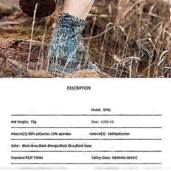 Ulkoilujuoksuun tarkoitetut polkusäärystimet, suojaavat kengänsuojat (E940 MustaPunainen S)