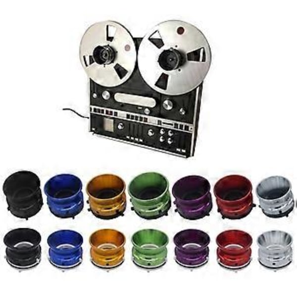 1 par 10 tommers åpner for Studer ReVox 10 tommers åpner Universal lastesystem (Svart-svart base)