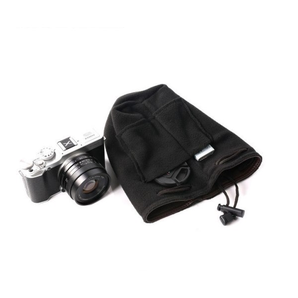 Portable Camera Lens Bag Protective Pouch Fit For 11cm Height Dsl