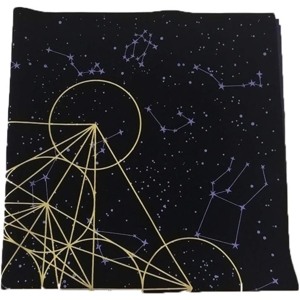 Tarotkort Duk Krystall Grid Astrologi Spådom Alter Fløyel Stoff Brettspill Tarotkort Matte