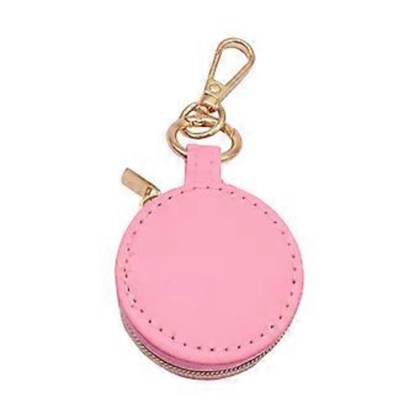 Resevänlig Smyckeshållare Nyckelring Smyckesorganisatörer med Smidig Dragkedja och Premium Mjukt Foder för Tillbehör Rosa (Rosa)