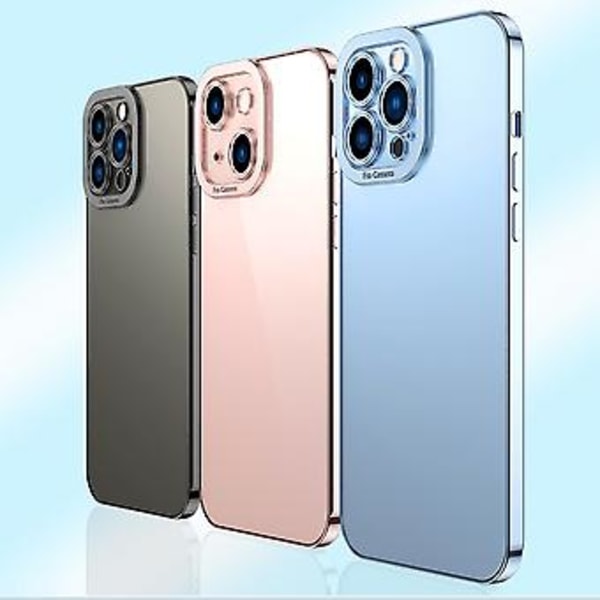 Elektroplettering TPU Telefon Cover til iPhone 14 Plus (Blå)