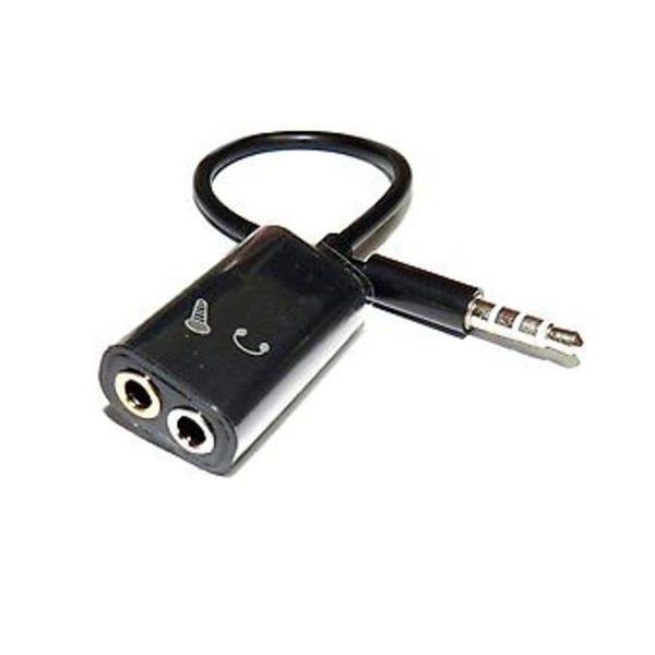 3,5 mm:n audio-kuulokemikrofonin Y-jakokaapelisovitin mikrofonin kuulokejakaja ( )