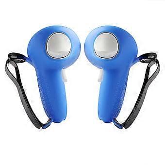 Blødt silikone greb cover beskyttelsesærme etui til Q 3 Virtual Reality Controller Nyd langvarig gaming Sort (Sort)