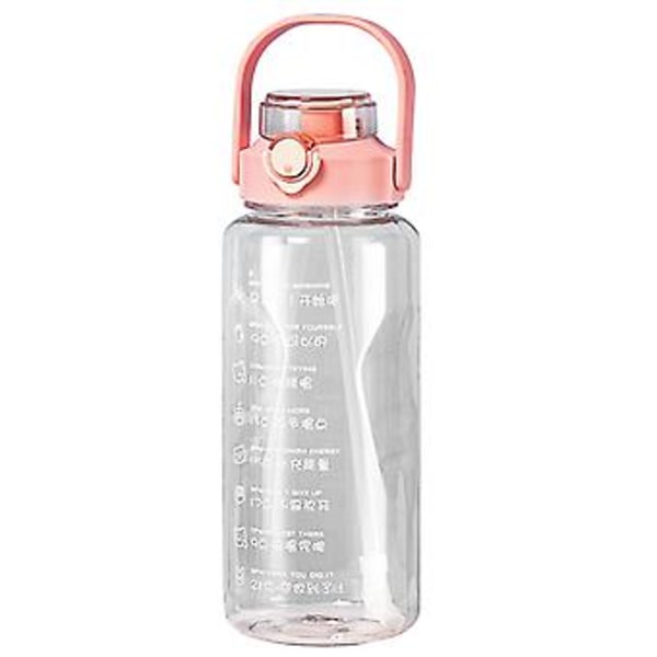 Gradient Vandflaske BPA-fri 1,5/2L Drikkeflaske med Sugerør til Fitness (1500ml Gradient Grøn)