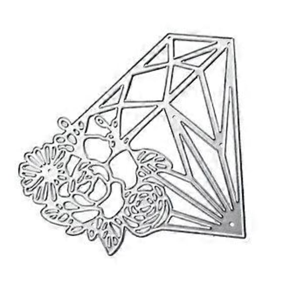 Rosdiamant Metallstansar Schabloner DIY Scrapbooking Album Papperskort Mall Form Prägling Dekoration