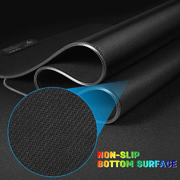 RGB Gaming Musemåtte Stor 900 x 400 x 4 mm Oversized XXL Spil M