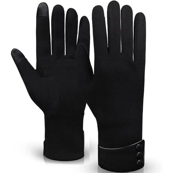 Gray Women's Winter Warm Gloves for Women, Touch Screen, Windproo