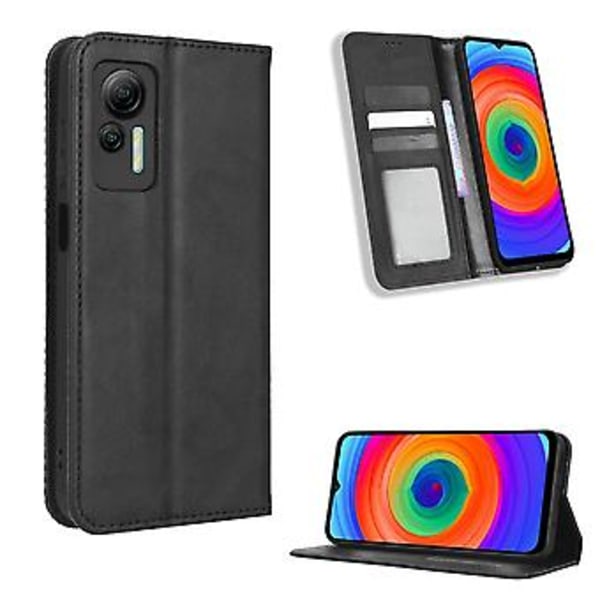 Læder Telefon Cover til Ulefone Note 14 (Sort)