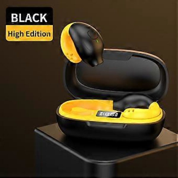 Øreclips Bluetooth headset ultra lang batterilevetid tre ægte digital display støjreduktion trådløst sports headset (Hvid)