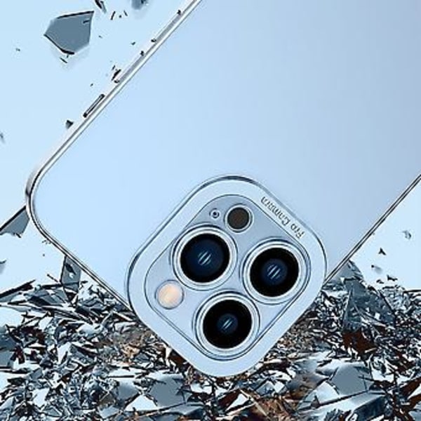 Elektropläterat TPU-fodral för iPhone 14 Plus (Blå)