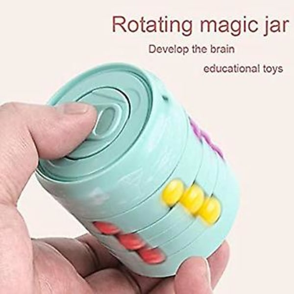 JUSCH Puristelu Pyörivä Taikapalkki Leikki Taikapalapeli Helmiä Taikakuutio Sormien Leikki Pöytä Leikki, Fidget Spinner Taikakuutio Leikkiä Oppiminen Stressi R