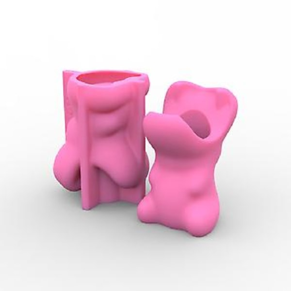 Flodhest Pennholder Gips Silikonformer for å Lage Saftige Plante Blomsterpotter