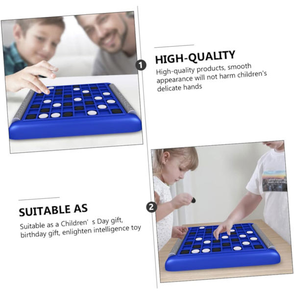 （36x3x30CM）1 Interaktivt vändbart reversi-schackset Barns koncentrationsträningsleksak Kul schackleksak