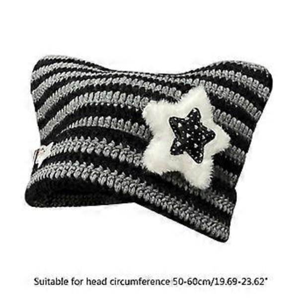 Elastisk Vintermössa med Vindskydd, Pom Pom-Dekor, Stickade Mössor för Vuxna Tonåringar, Håller Öronen Varma, Fluffiga Tillbehör för Kallt Väder (pälsboll khaki)