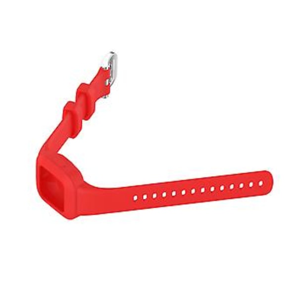 Garmin Vivofit JR3:lle silikoninen puhdasvärinen ranneke (Punainen)