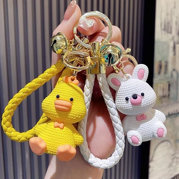 Söt Nyckelringspresent – Kawaii Ryggsäcksberlocker Cartoon Djur Pojke Gi