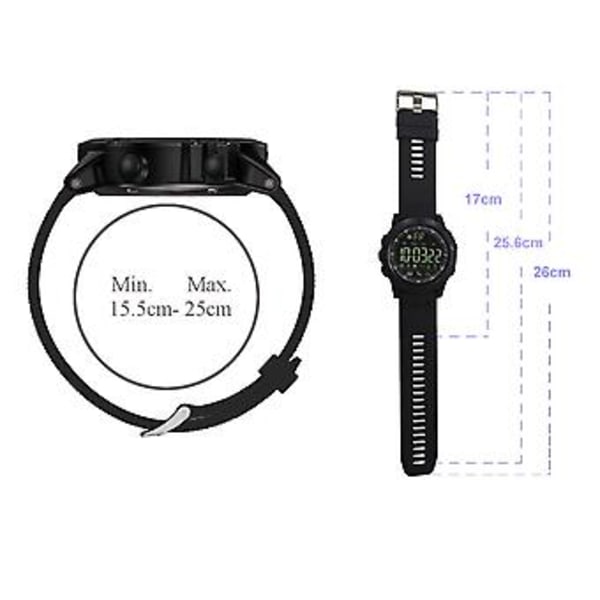 PR1-2 1,24 tum IP68 Vattentät Sport Smartwatch