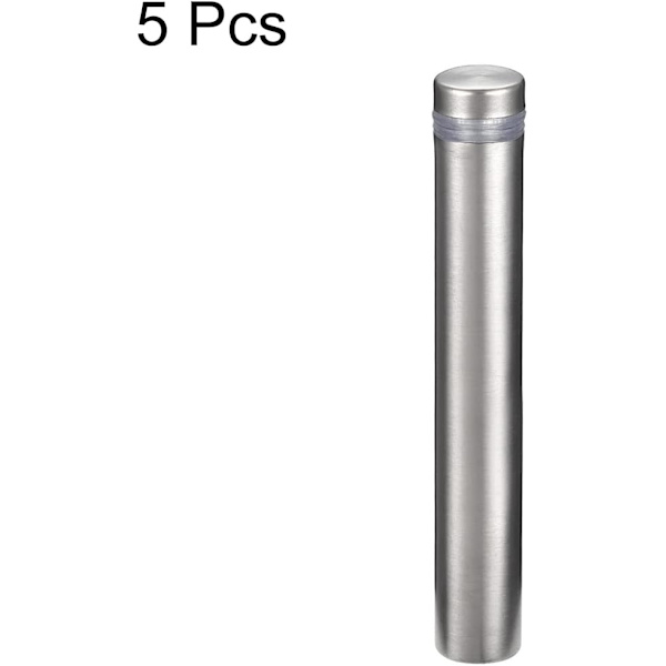 (12x80mm Glass Spacer Skruv Spacer Spik Reklam Montering Skylt Akryl Stöd 5st