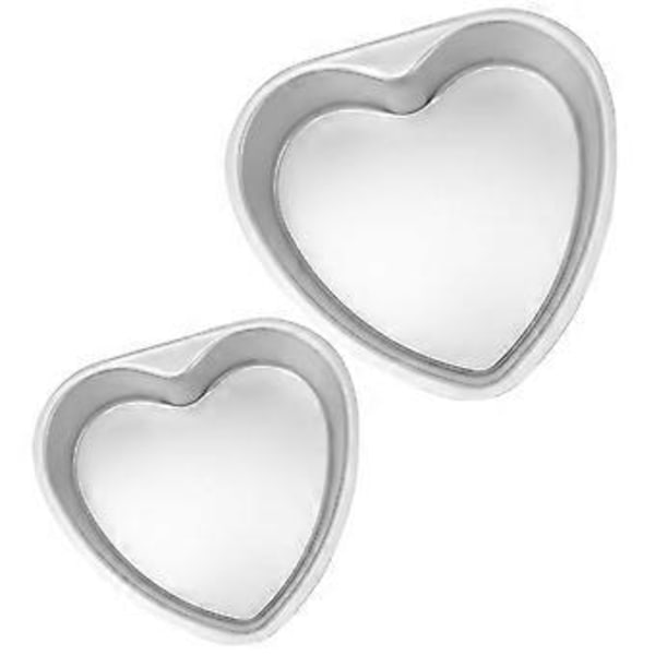 2 stk. Kakeform Multifunksjonell Kakeform Metall Bakeform Hjerteformet Kakebakeform