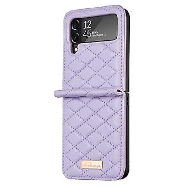 PU-fodral för Samsung Galaxy Z Flip4 (Lila)