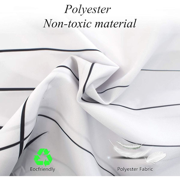 Dusjforheng i polyester Dusjforheng i tekstil Motiv katt nr