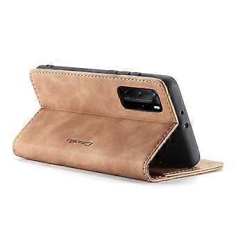 CASEME 013-serien för Huawei P40 Pro Vikbart stativ PU-läderfodral Plånboksfodral (Stil D)