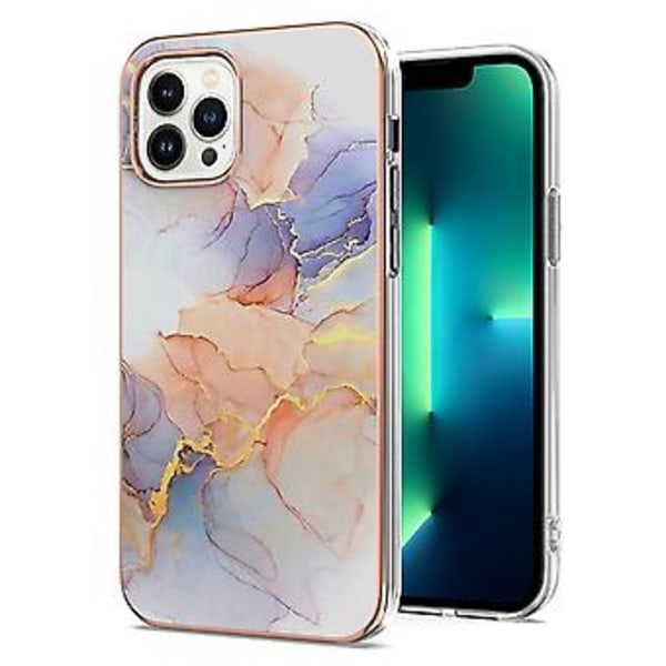 Elektroplettering TPU-etui til iPhone 15 Pro Max (Hvid)