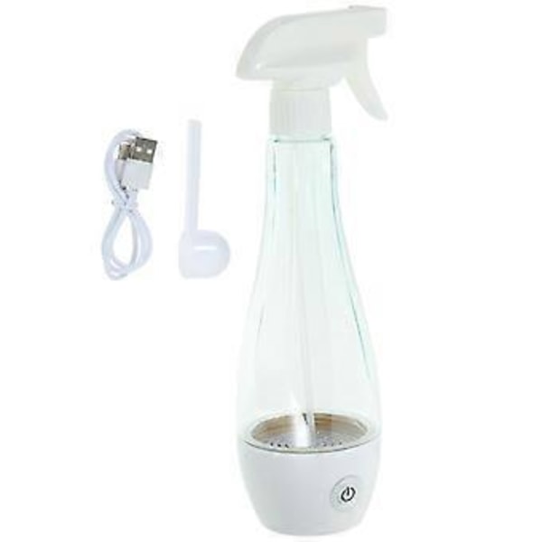 350ml USB Typ 84 Desinfektionsmedelsmaskin Saltvattenelektrolys Natriumhypokloritgenerator (Transparent Vit)