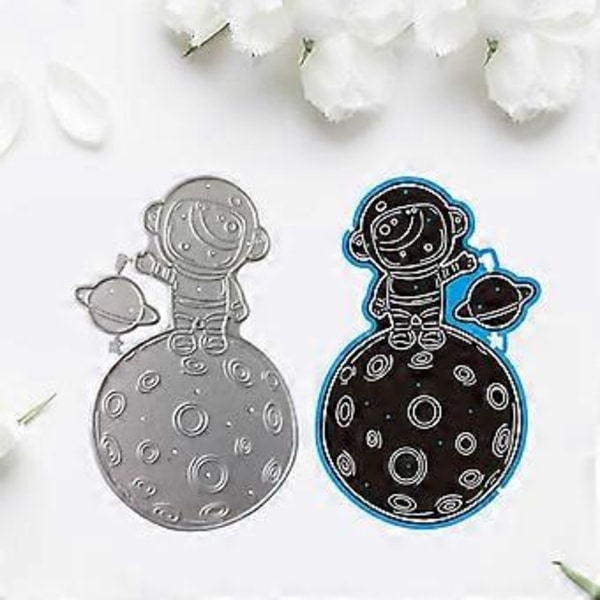 Astronaut Metallstans for Scrapbooking, DIY Album, Papirkort