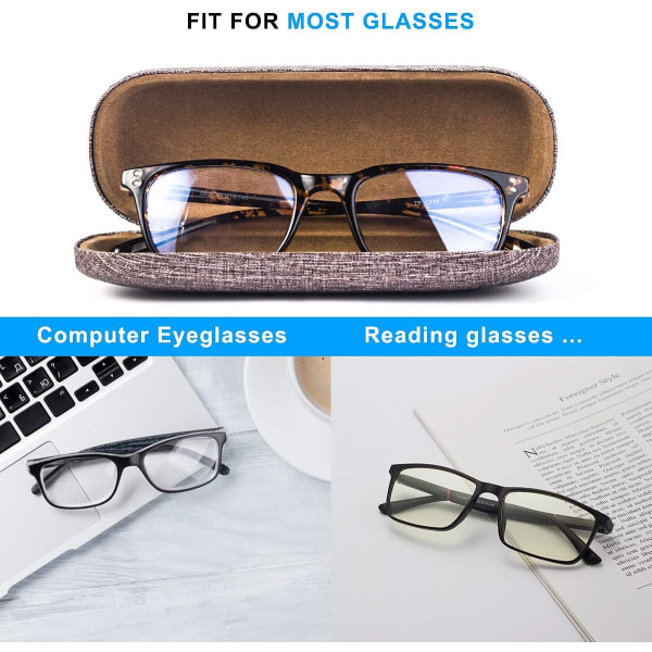 Hård skal fällbara glasögonfodral, unisex bärbar glasögonhållare b