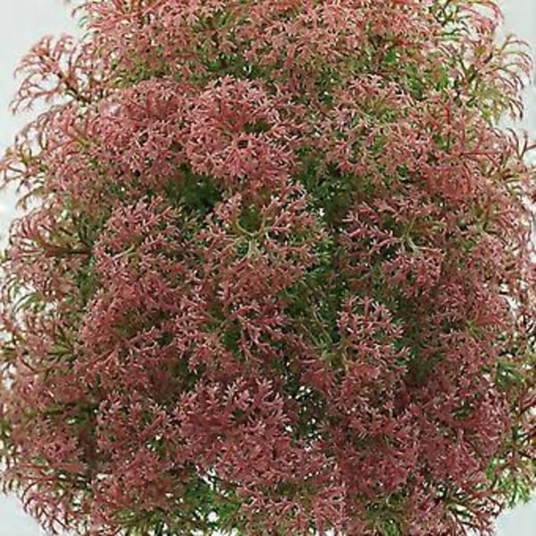 Keinotekoinen ruukkukasvi sisustus Simulaatio Bonsai Kukkaruukku kotiin ja toimistoon (vaalean ruusunpunainen)