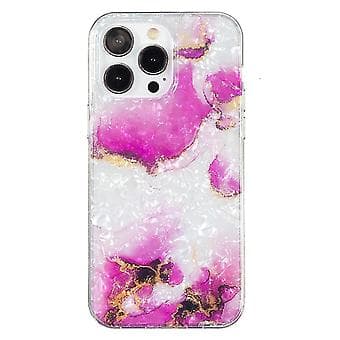 Iphone 15 Pro Imd Skal Mönster Tpu Telefonfodral (Röd Marmor)