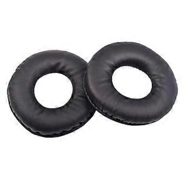 1 Par Konstläder Öronmuffar Öronkuddar Headset Skydd Kompatibla Sony WH-CH500 ZX330 310 (Svart)