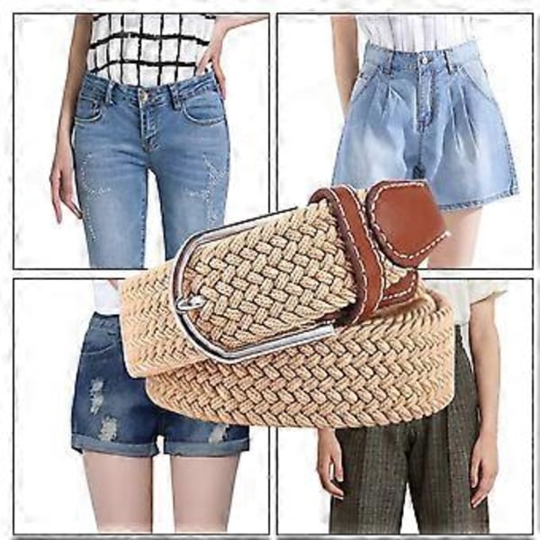 Herrbälten Stretchvävda Bälten Vintage Casual Vävda Bälten Flerfärgade Vävda Stretchbälten (stil 1) (stil 5)