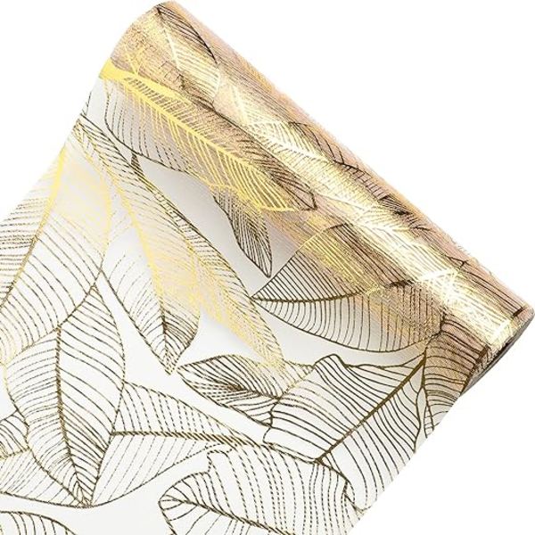 1 stk. Guld Net Bordløber 28cm×15m Skinnende Organza Net Bordløber