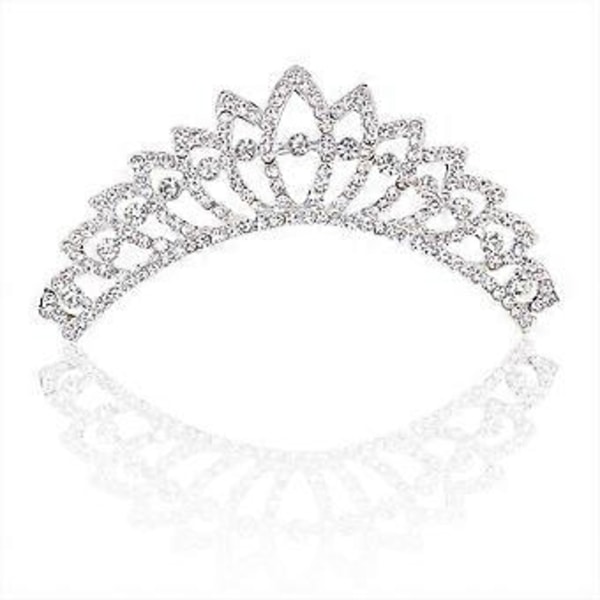 Mini Prinsessakruunu Kampa Rhinestone Lapset Hiusten Kampa Kiiltävä Helmi Pääpanta Syntymäpäivä Hiuskoriste Koristeelliset Hiusten Tarvikkeet Tytöille (tyyli 11)