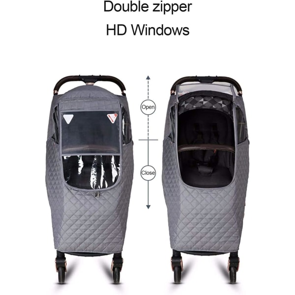 Röd Barnvagnsregnskydd, Universell Baby Barnvagn Buggy Regnskydd