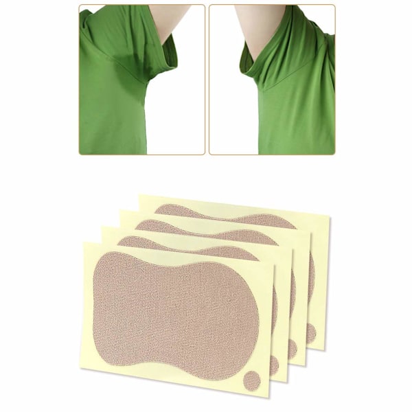 10-pack 9 x 6,5 cm svettlappar för armhålor - Unisex svettlappar för armhålor
