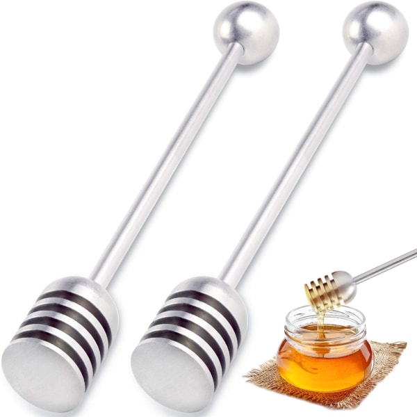 Set of 2 304 Stainless Steel 304 Stainless Steel Honey and Syrup